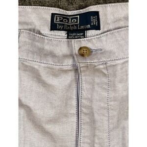 Polo Ralph Lauren Shorts Mens 36 Tyler Chino Light‎ Blue Flat Front Casual